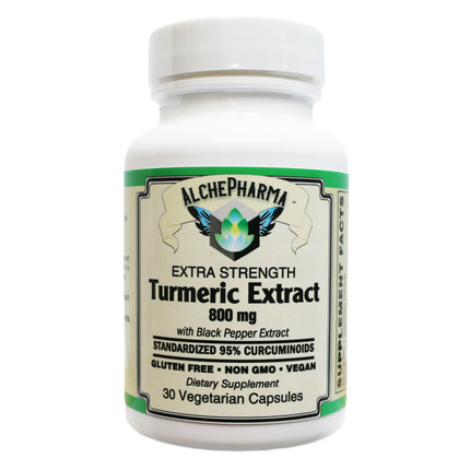 AlchePharma Turmeric 800: Super Strength 95% Curcuminoids with BioPerine®-Vitamins & Supplements-AlchePharma