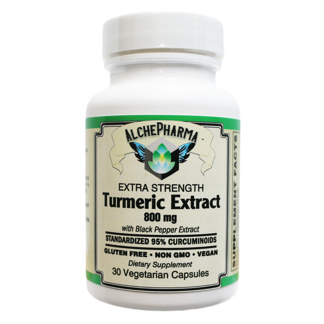 AlchePharma Turmeric 800: Super Strength 95% Curcuminoids with BioPerine®-Vitamins & Supplements-AlchePharma