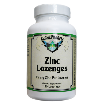 AlchePharma Zinc Lozenges: Advanced Immune Support with Vitamin C, Slippery Elm and Bee Propolis-Mineral-AlchePharma