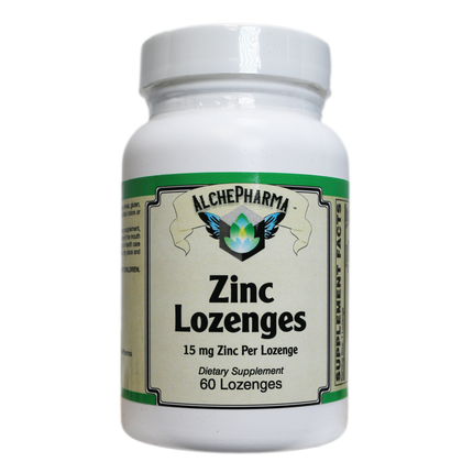 AlchePharma Zinc Lozenges: Advanced Immune Support with Vitamin C, Slippery Elm and Bee Propolis-Mineral-AlchePharma