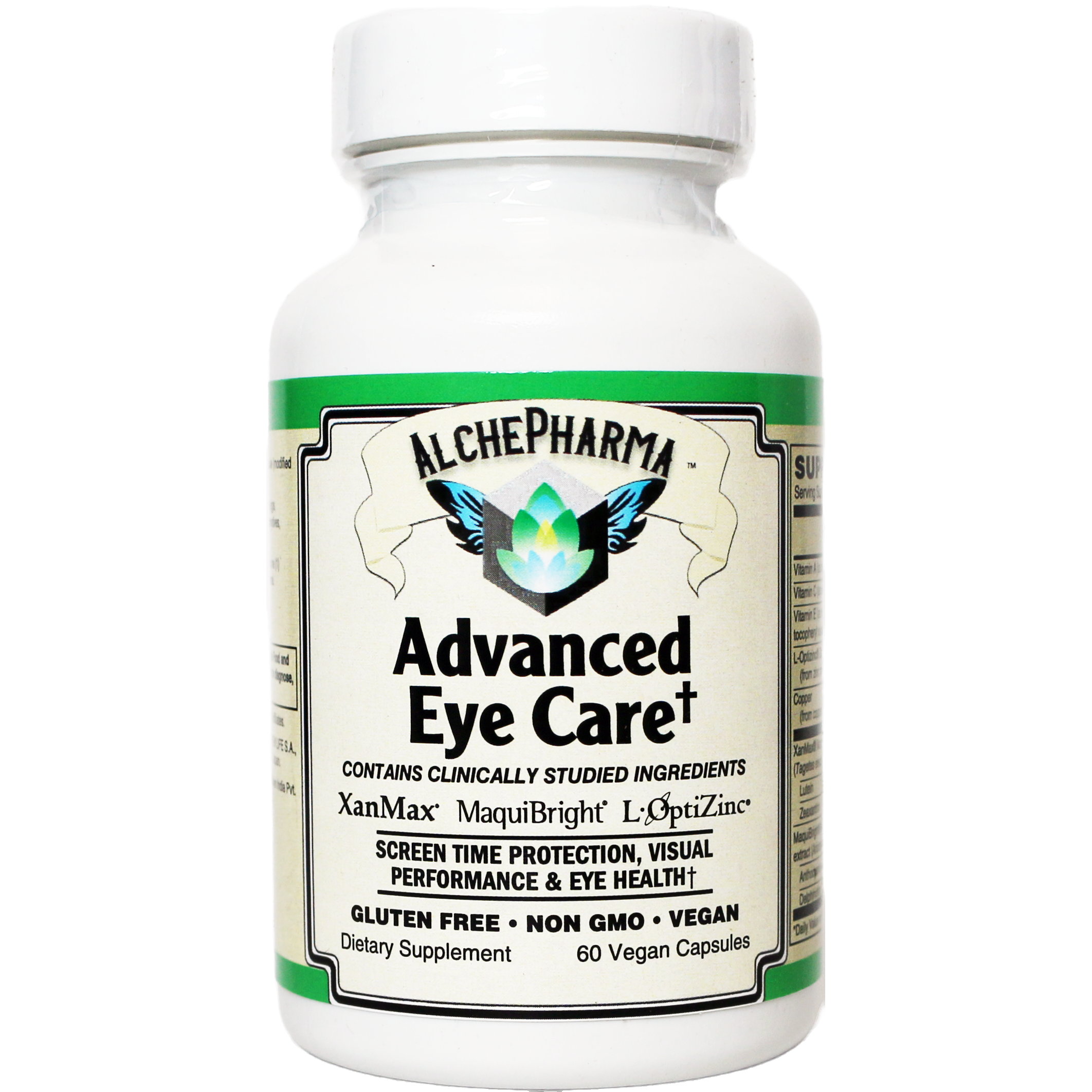 advanced eye care with lutein 40mg bilberry 260mg l-glutathione 50mg Extract & Natural Eye Complex with Bilberry,