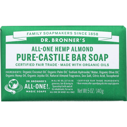 All-One Hemp Pure-Castile Bar Soap-AlchePharma