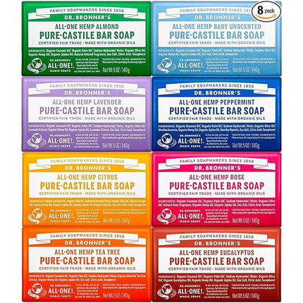 All-One Hemp Pure-Castile Bar Soap-AlchePharma