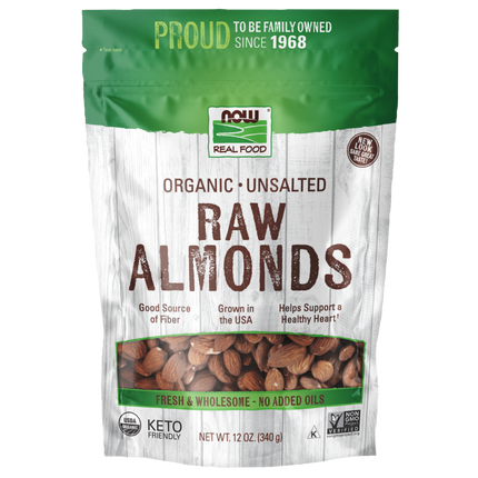 Almonds, Organic, Raw & Unsalted-Natural Foods-AlchePharma