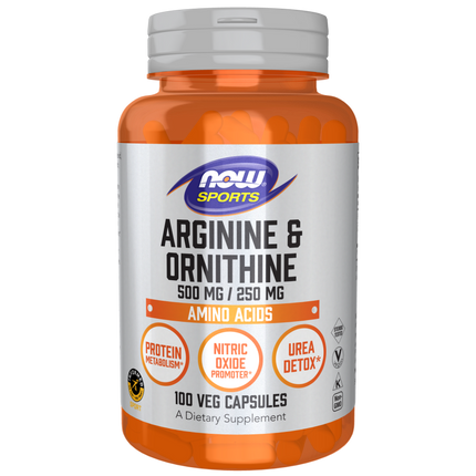 Arginine & Ornithine 500 mg / 250 mg Veg Capsules-Amino Acids-AlchePharma