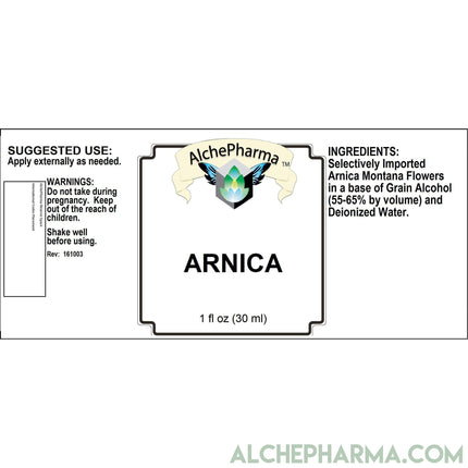 Arnica Montana Flower Tincture - TOPICAL USE ONLY - NOT Oil / NOT Homeopathic-AlchePharma