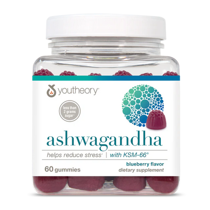 Ashwagandha 60 Gummies (Blueberry-Low Sugar)-Stress-AlchePharma