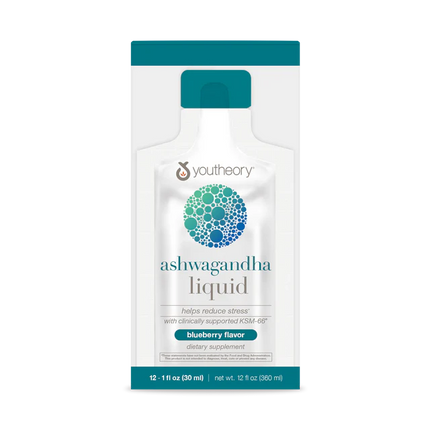 Ashwagandha Liquid 1 Fl. Oz. Pouches (Blueberry)-Stress-AlchePharma