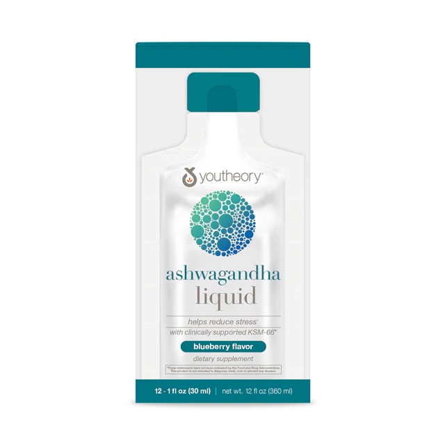 Ashwagandha Liquid 1 Fl. Oz. Pouches (Blueberry)-Stress-AlchePharma