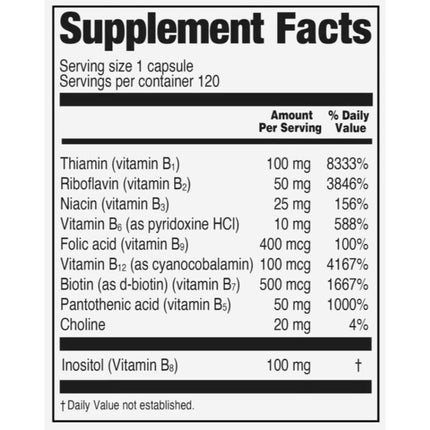 B-Complex (All B Vitamins + Choline)-B-Complex-AlchePharma