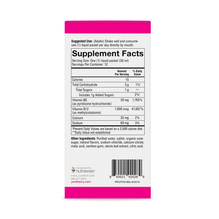 B12 B6 Liquid Pouches (Raspberry)-B Vitamin-AlchePharma