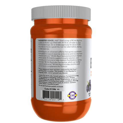 BCAA Big 6, Grape Flavor Powder-Amino Acids-AlchePharma