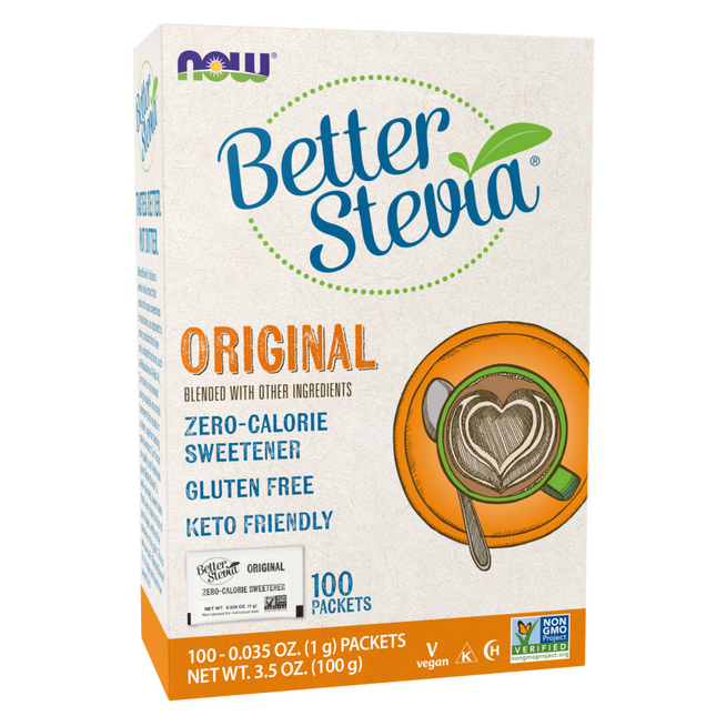 BETTER STEVIA ORIGINAL PACKETS 100/BOX-Natural Foods-AlchePharma