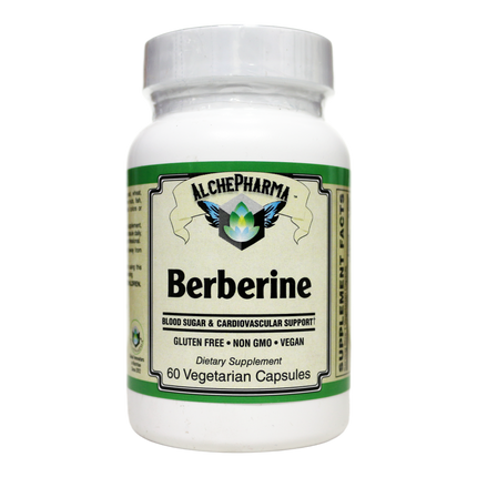 Berberine HCL 500 mg ( NON GMO • VEGAN • GLUTEN FREE ) from Berberis aristata bark-Herb-AlchePharma