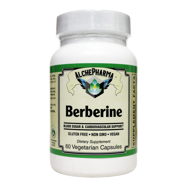 Berberine HCL 500 mg ( NON GMO • VEGAN • GLUTEN FREE ) from Berberis aristata bark-Herb-AlchePharma