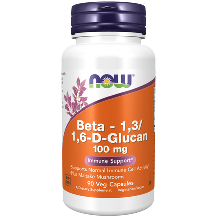 Beta 1,3/1,6- D -Glucan 100 mg Veg Capsules-Immune System Enhancers-AlchePharma