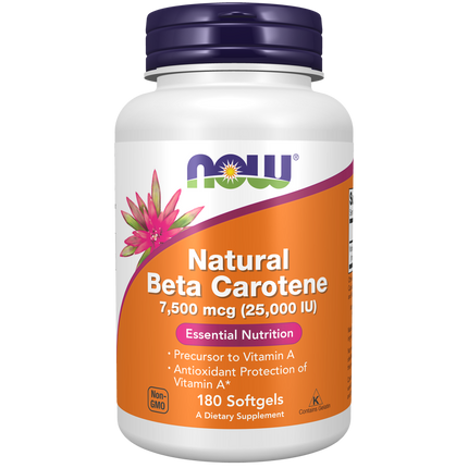 Beta Carotene, Natural 7,500 mcg Softgels-Vitamins-AlchePharma