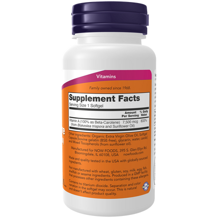 Beta Carotene, Natural 7,500 mcg Softgels-Vitamins-AlchePharma