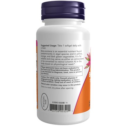 Beta Carotene, Natural 7,500 mcg Softgels-Vitamins-AlchePharma