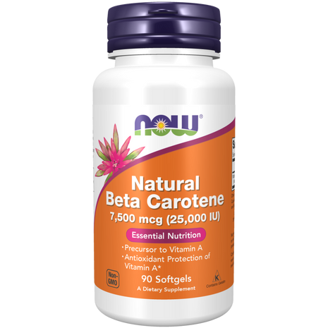 Beta Carotene, Natural 7,500 mcg Softgels-Vitamins-AlchePharma