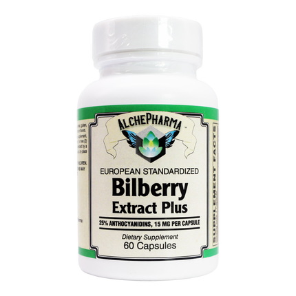 Bilberry Extract Plus 25% Anthocyanidins European Standardized-Bilberry-AlchePharma