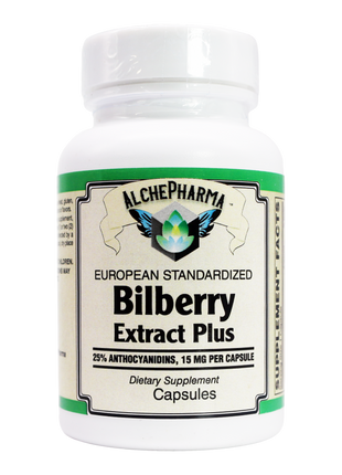 Bilberry Extract Plus 25% Anthocyanidins European Standardized-Bilberry-AlchePharma