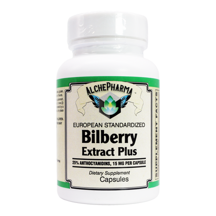 Bilberry Extract Plus 25% Anthocyanidins European Standardized-Bilberry-AlchePharma