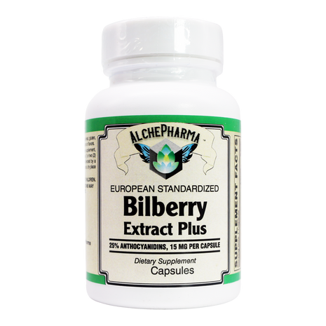 Bilberry Extract Plus 25% Anthocyanidins European Standardized-Bilberry-AlchePharma