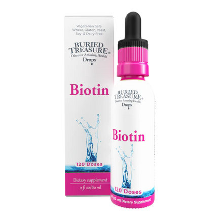 Biotin Drops Liquid Supplement - Supports Hair, Skin & Nails (120 ct)-Beauty Drops-AlchePharma