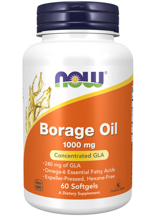 Borage Oil 1000mg Softgels-Nutritional Oils-AlchePharma