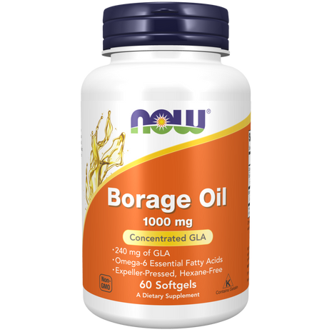 Borage Oil 1000mg Softgels-Nutritional Oils-AlchePharma