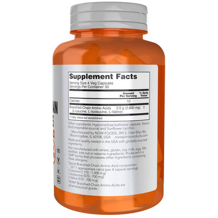 Branched Chain Amino Acids Veg Capsules-Amino Acids-AlchePharma