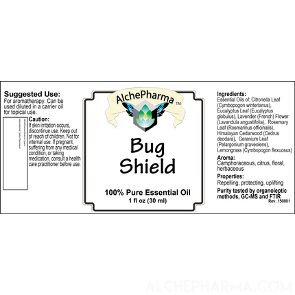 Bug Shield - Essential Oil Blend of Insect Repellant Aromatic Oils - Parve K-1604-Essential Oils-AlchePharma