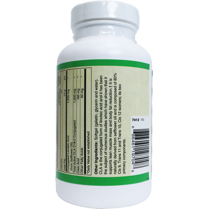 CLA (True Active Conjugated Linoleic Acid) • High Potency - Optimal 1:1 ratio of isomers• 1,250mg Softgels-Weight Management-AlchePharma