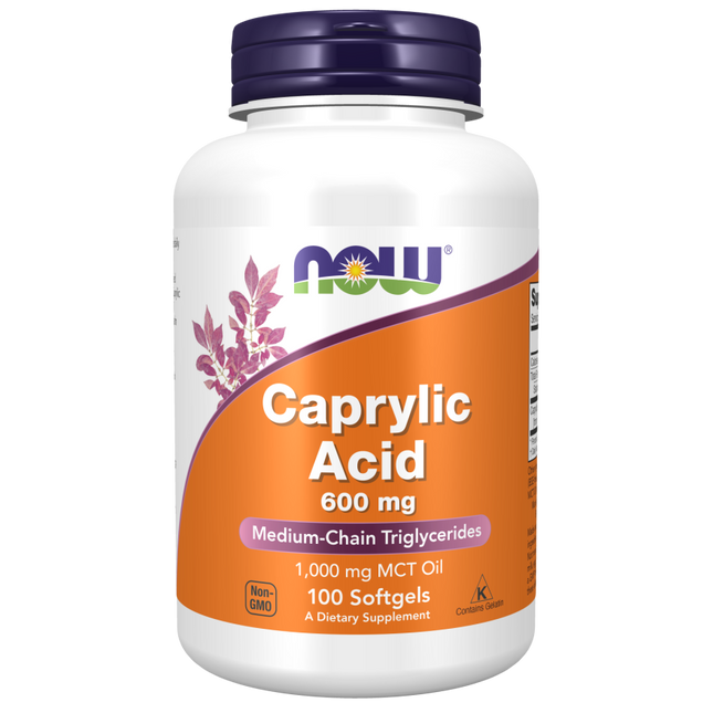 Caprylic Acid 600 mg Softgels-Digestive Support-AlchePharma