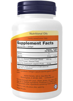 Castor Oil 650 mg Softgels-Nutritional Oils-AlchePharma
