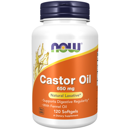 Castor Oil 650 mg Softgels-Nutritional Oils-AlchePharma