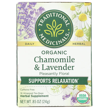 Chamomile & Lavender Tea, Organic-Herbal Teas-AlchePharma