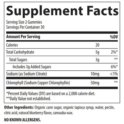 Chlorophyll Gummies - Berry Flavored 60 ct-Vitamins & Supplements-AlchePharma