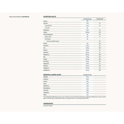 Clean Lean Protein - Plant-Based Pea Protein (5 Flavors)-Protein Powders-AlchePharma