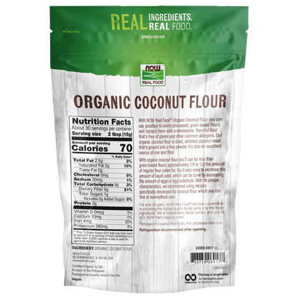 Coconut Flour, Organic-Natural Foods-AlchePharma