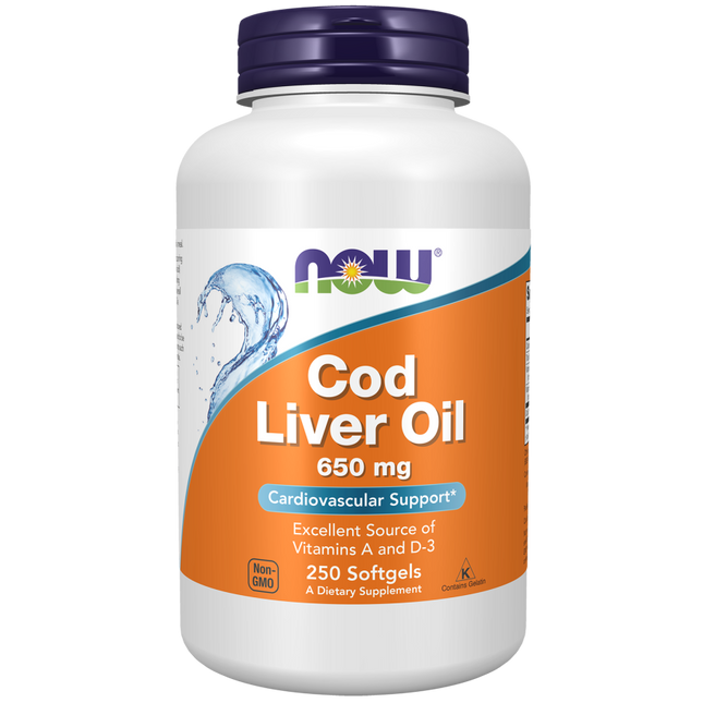 Cod Liver Oil 650 mg Softgels-Nutritional Oils-AlchePharma