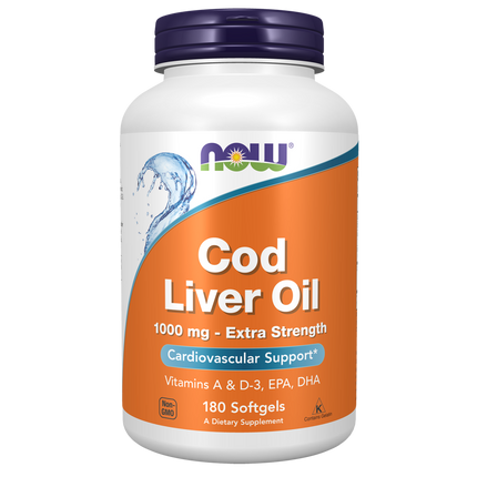 Cod Liver Oil, Extra Strength 1,000 mg Softgels-Nutritional Oils-AlchePharma