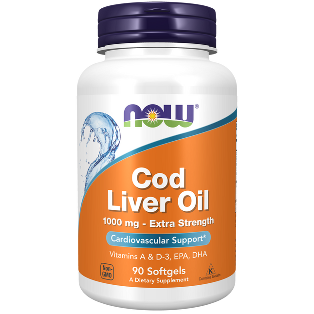 Cod Liver Oil, Extra Strength 1,000 mg Softgels-Nutritional Oils-AlchePharma