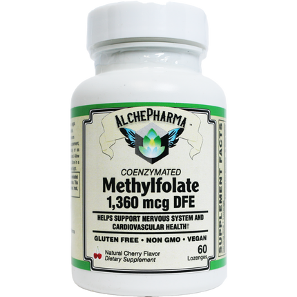 Coenzymated Methylfolate Lozenges 1360 mcg DFE patented Magnafolate®-Vitamin-AlchePharma