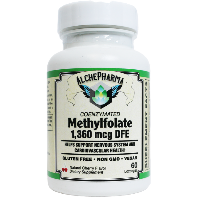 Coenzymated Methylfolate Lozenges 1360 mcg DFE patented Magnafolate®-Vitamin-AlchePharma