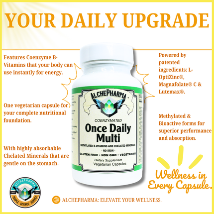 Coenzymated Once Daily Multi, No Iron-AlchePharma