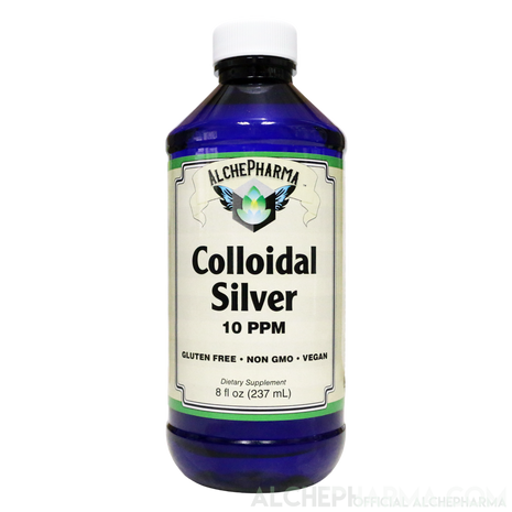 Colloidal Silver 10 PPM, Pure-Vitamins & Supplements-AlchePharma