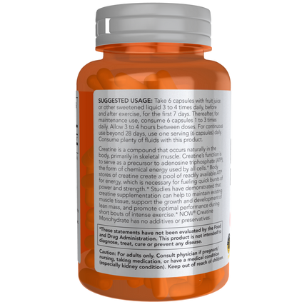 Creatine Monohydrate 750 mg Veg Capsules-Sports Nutrition-AlchePharma