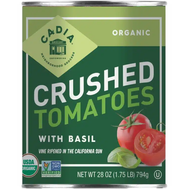 Crushed Tomatoes with Basil 28 Oz. (Organic)-Canned Food-AlchePharma